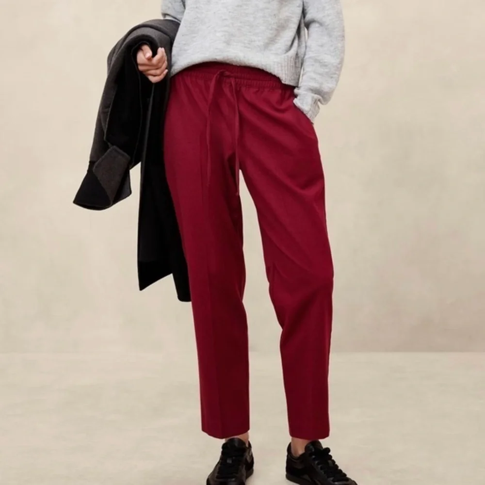 Banana Republic Red Chakra Easy Taper Flannel Pant Size XL It#L23